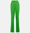 Giuseppe Di Morabito High-rise Wool-blend Pants In Shocking Green