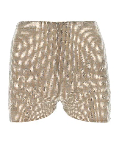 Giuseppe Di Morabito High Waisted Embellished Shorts In Gold