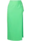 Giuseppe Di Morabito High-waisted Side-slit Skirt In Grün