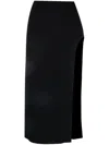 Giuseppe Di Morabito High-waisted Side-slit Skirt In Schwarz