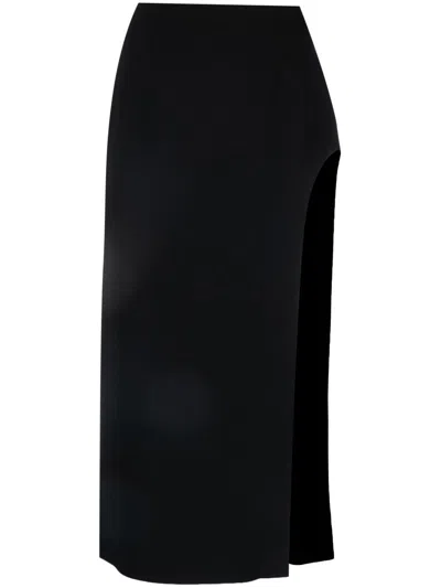 Giuseppe Di Morabito High-waisted Side-slit Skirt In Schwarz