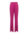 Giuseppe Di Morabito High-waisted Slit-detail Trousers In Pink