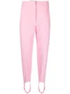 Giuseppe Di Morabito High-waisted Wool-blend Leggings In Pink