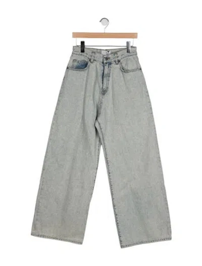 Pre-owned Giuseppe Di Morabito High-rise Wide Leg Jeans In Green