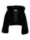 Giuseppe Di Morabito Hooded Faux-fur Jacket In Black