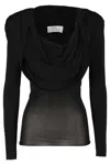 Giuseppe Di Morabito Hooded Sweater With Overlapping Fabric Detail
