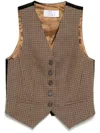 GIUSEPPE DI MORABITO HOUNDSTOOTH GILET