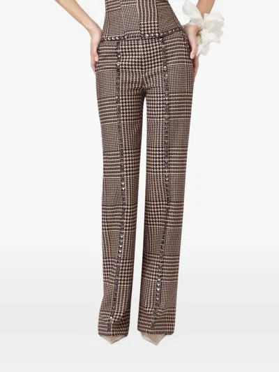 Giuseppe Di Morabito Verzierte Hose Mit Hahnentrittmuster In Animal Print