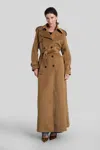 Giuseppe Di Morabito Belted Double-breasted Coat In Brown