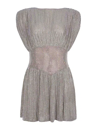 Giuseppe Di Morabito Dress Made Of A Poliamide In Gray