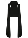 Giuseppe Di Morabito Off-the-shoulder Design Mini Dress In Black