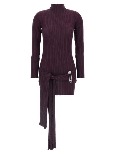 Giuseppe Di Morabito Drape Dress In Purple
