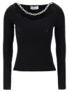 Giuseppe Di Morabito Jewel Chain Sweater In Black