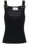 Giuseppe Di Morabito Top In Maglia Con Fibbie In Strass In Black