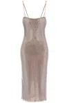 GIUSEPPE DI MORABITO "KNITTED MESH DRESS WITH CRYSTALS EMBELLISHMENTS
