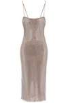 GIUSEPPE DI MORABITO "KNITTED MESH DRESS WITH CRYSTALS EMBELLISHMENTS