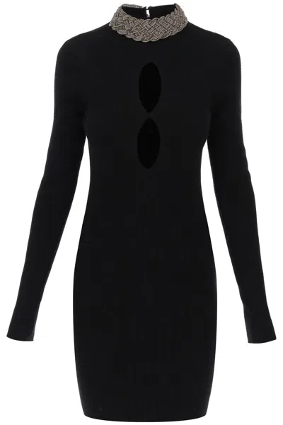 Giuseppe Di Morabito Mini Dress With Neckline In Black