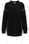 Giuseppe Di Morabito Open-knit Merino-cashmere Jumper In Black