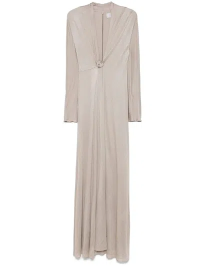 Giuseppe Di Morabito Knot Detail Maxi Dress In 灰色