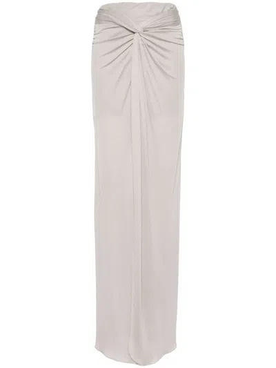 Giuseppe Di Morabito Knot-detail Maxi Skirt In Grey