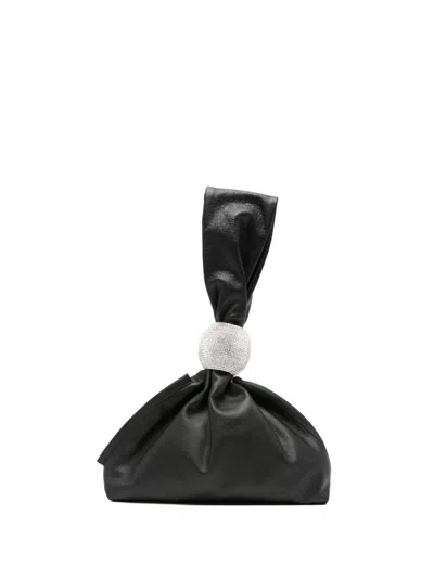 Giuseppe Di Morabito Knotted Crystal-embellished Tote Bag In Black