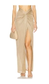 Giuseppe Di Morabito Knotted Maxi Skirt In Camel