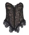 Giuseppe Di Morabito Lace Corset Top In Black