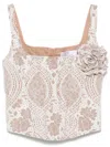 Giuseppe Di Morabito Lace-effect Corset In 白色
