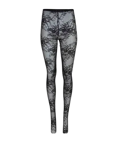 GIUSEPPE DI MORABITO LACE LEGGINGS