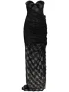 Giuseppe Di Morabito Lace Maxi Dress In Black