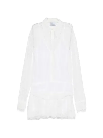 Giuseppe Di Morabito Lace Mini Dress In White