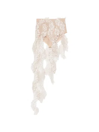 Giuseppe Di Morabito Lace Mini Shorts In White