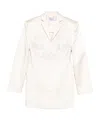 Giuseppe Di Morabito Lace-overlay Jacket In Gray