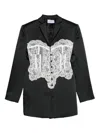 Giuseppe Di Morabito Lace-panel Jacket In Black