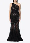Giuseppe Di Morabito Lace Semi-transparent Gown