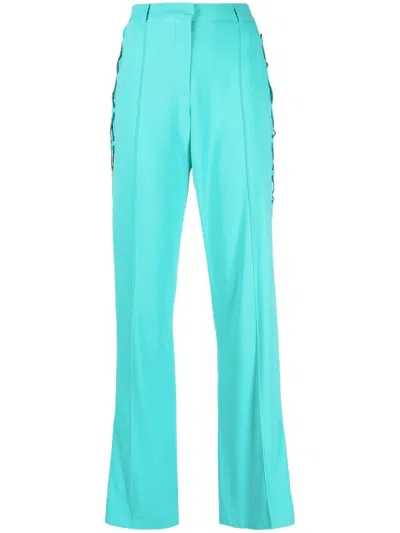 Giuseppe Di Morabito Pants In Cyan Viscose