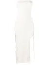 Giuseppe Di Morabito Lace-up Midi Dress In White
