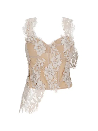 Giuseppe Di Morabito Laced Bustier In Brown