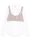 Giuseppe Di Morabito Cotton Poplin Embellished Shirt In White