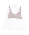 Giuseppe Di Morabito Cotton Poplin Embellished Shirt In White