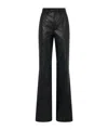 Giuseppe Di Morabito Leather Flared Pants In Black