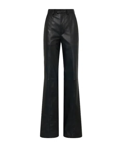 Giuseppe Di Morabito Leather Flared Pants In Black