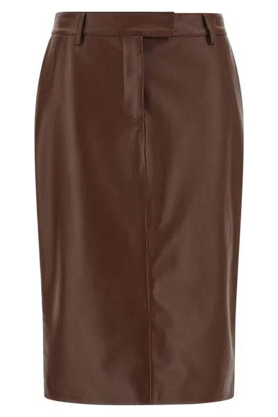 GIUSEPPE DI MORABITO LEATHER SKIRT