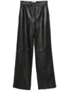 Giuseppe Di Morabito Leather Trousers In 黑色