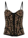 Giuseppe Di Morabito Leopard-print Corset In Black
