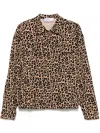 Giuseppe Di Morabito Jeansjacke Mit Leoparden-print In Braun