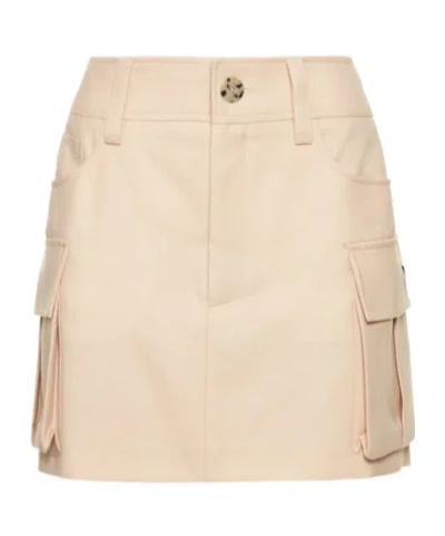 Giuseppe Di Morabito Lightweight Wool Mini Skirt In Brown