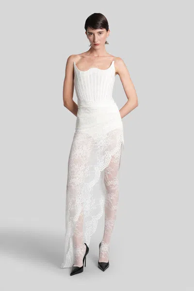 Giuseppe Di Morabito Long Dress In White Polyamide