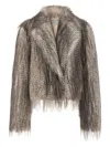 Giuseppe Di Morabito Eco Long Hair Fur Gray In Neutral