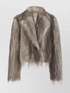 Giuseppe Di Morabito Eco Long Hair Fur Gray In Neutral